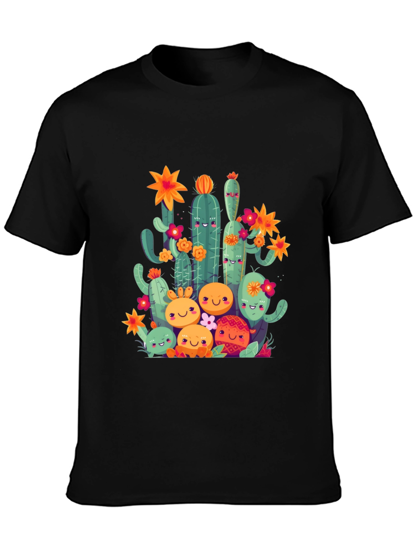 Cactus Family Graphic T-Shirt - Unique & Fun Design