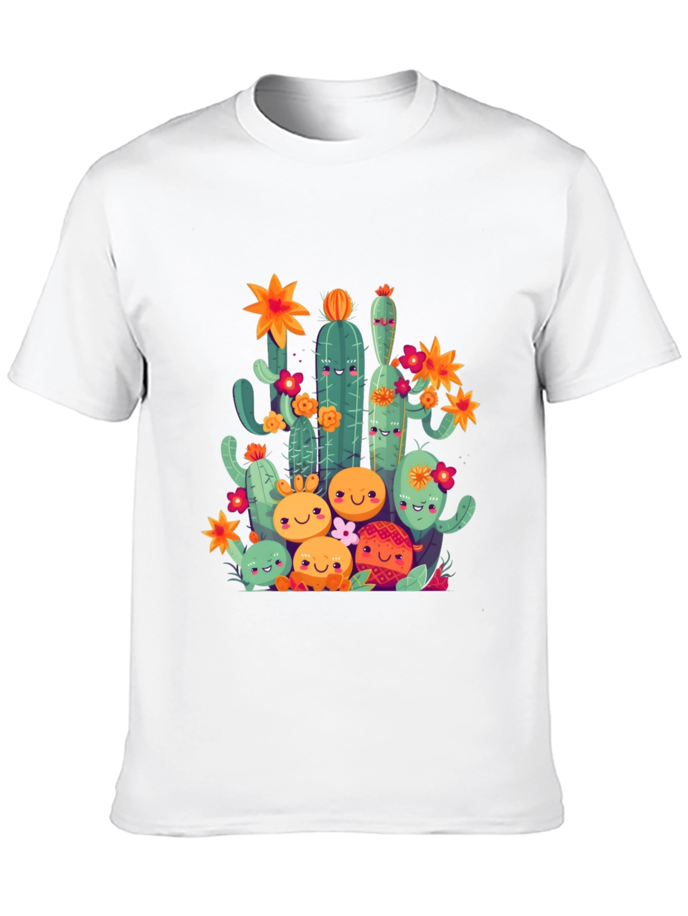 Cactus Family Graphic T-Shirt - Unique & Fun Design