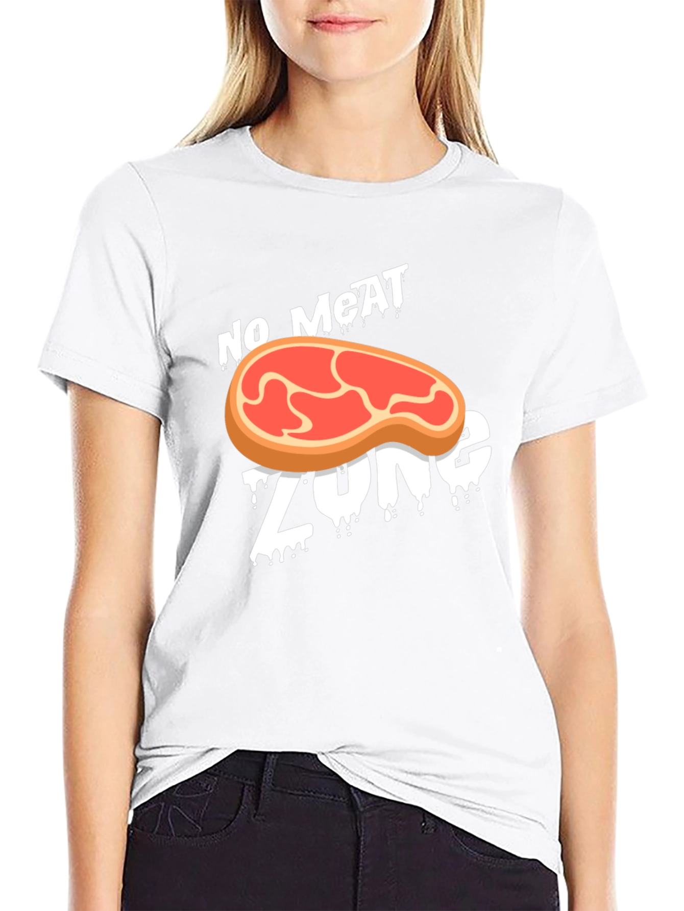 No Meat Zone Graphic T-Shirt - Vegan Style