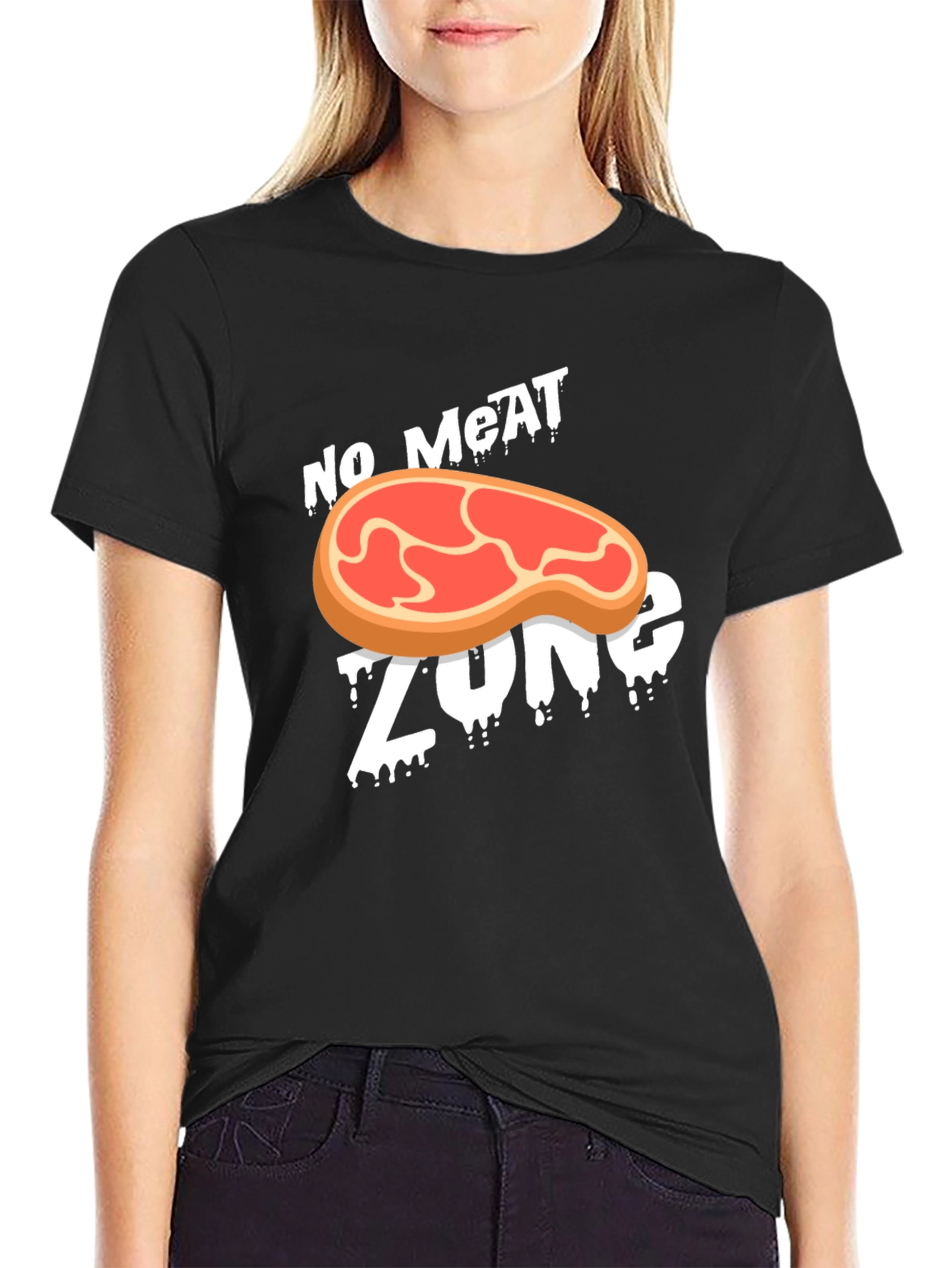 No Meat Zone Graphic T-Shirt - Vegan Style