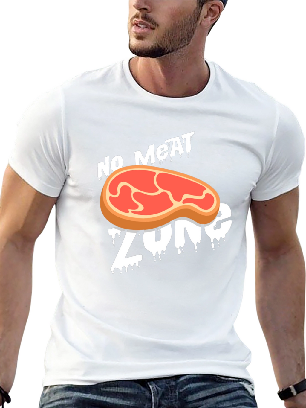 No Meat Zone Graphic T-Shirt - Vegan Style