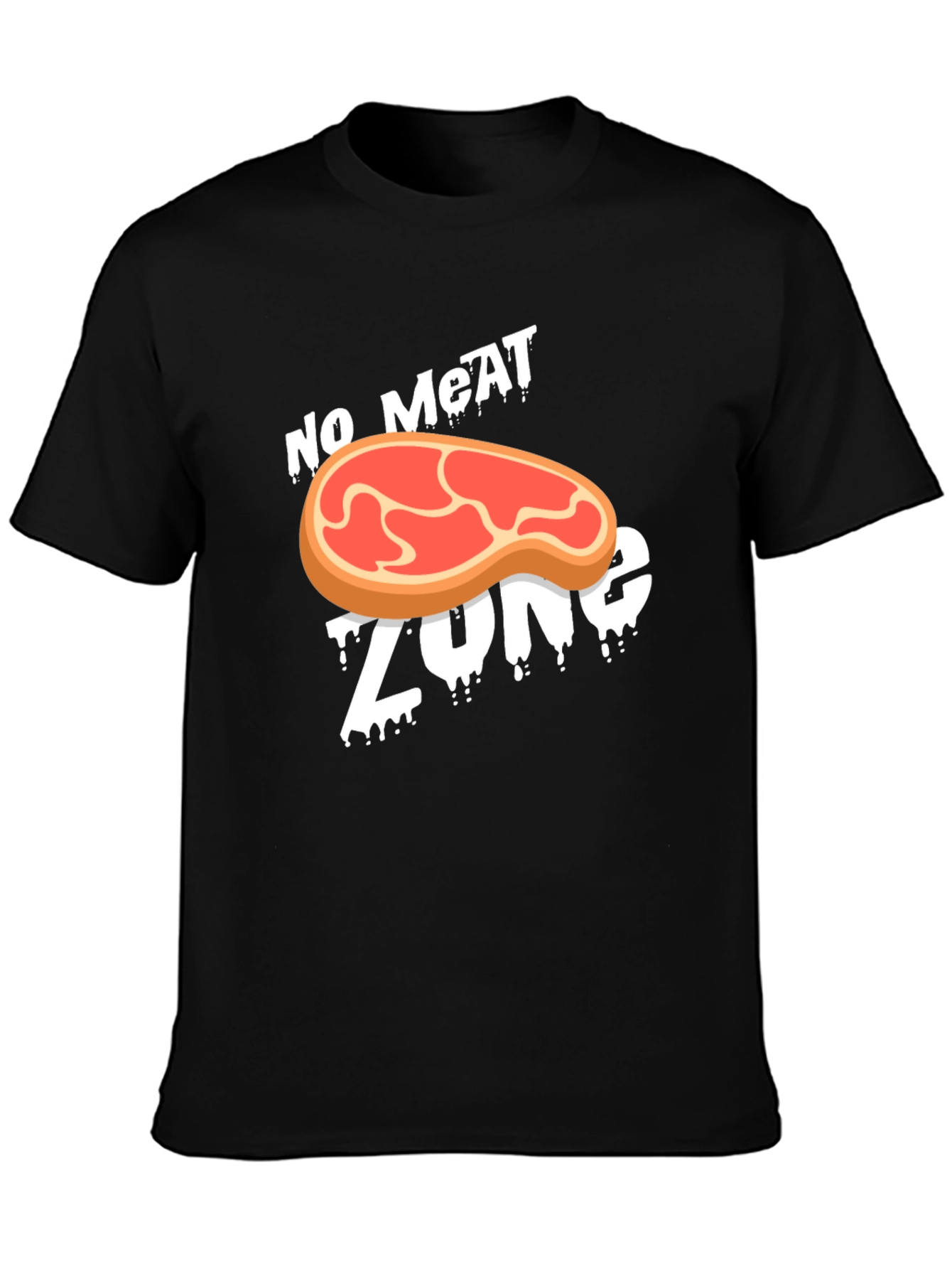 No Meat Zone Graphic T-Shirt - Vegan Style
