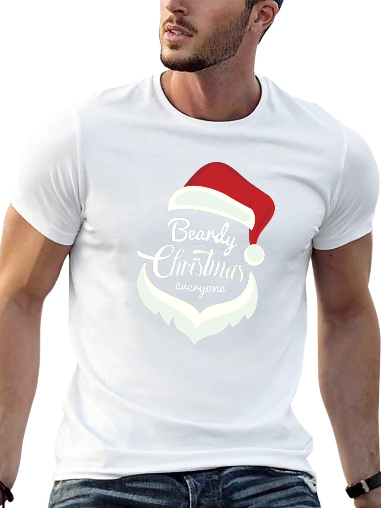 Beardy Christmas T-Shirt Holiday Tee