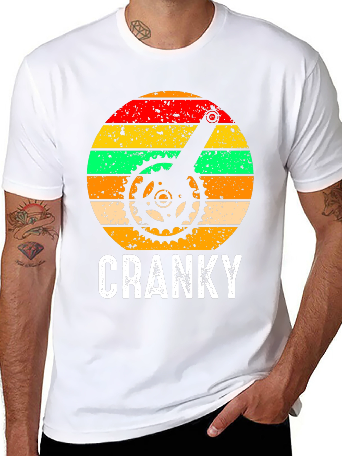 Cranky Cyclist Graphic Tee - Black