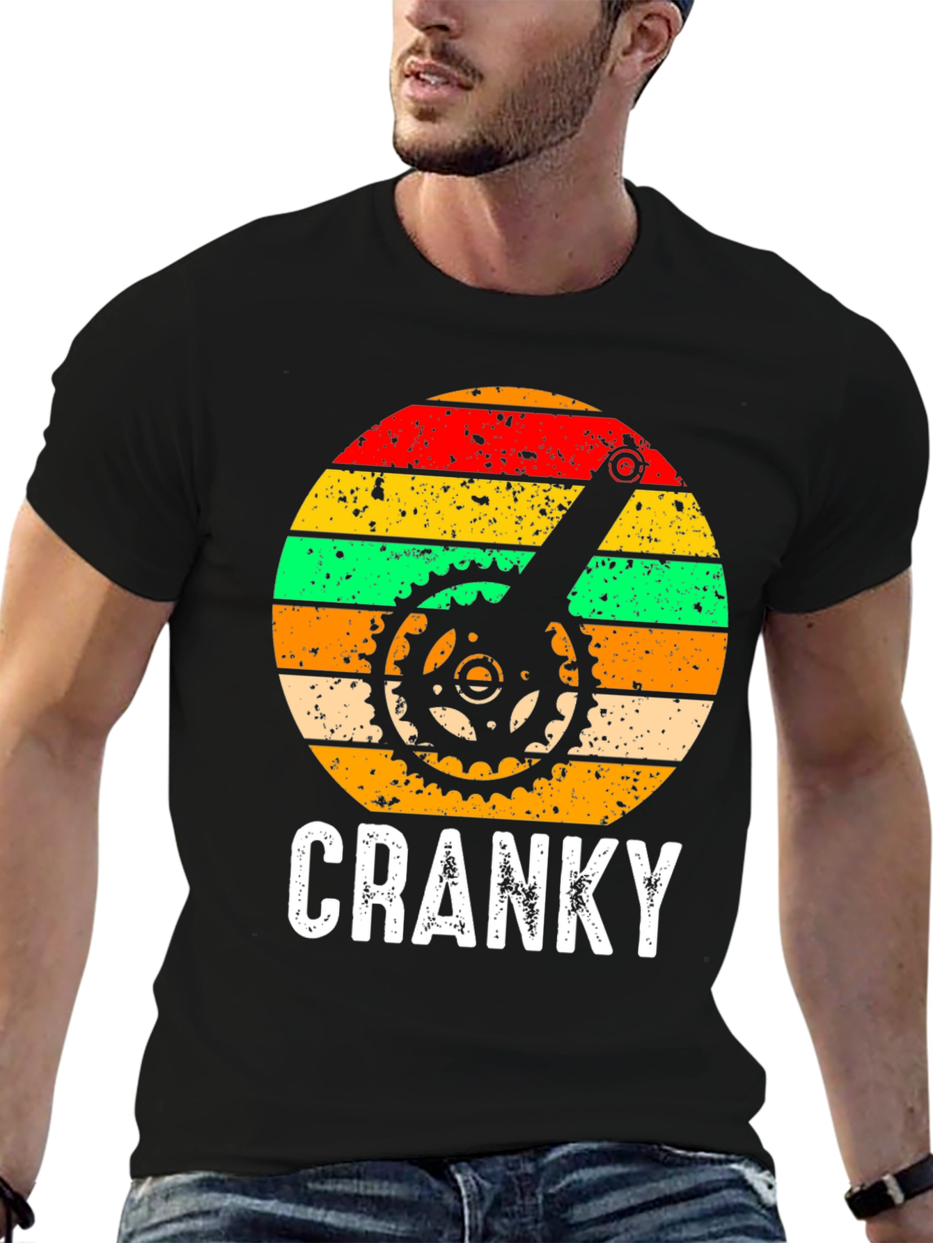 Cranky Cyclist Graphic Tee - Black