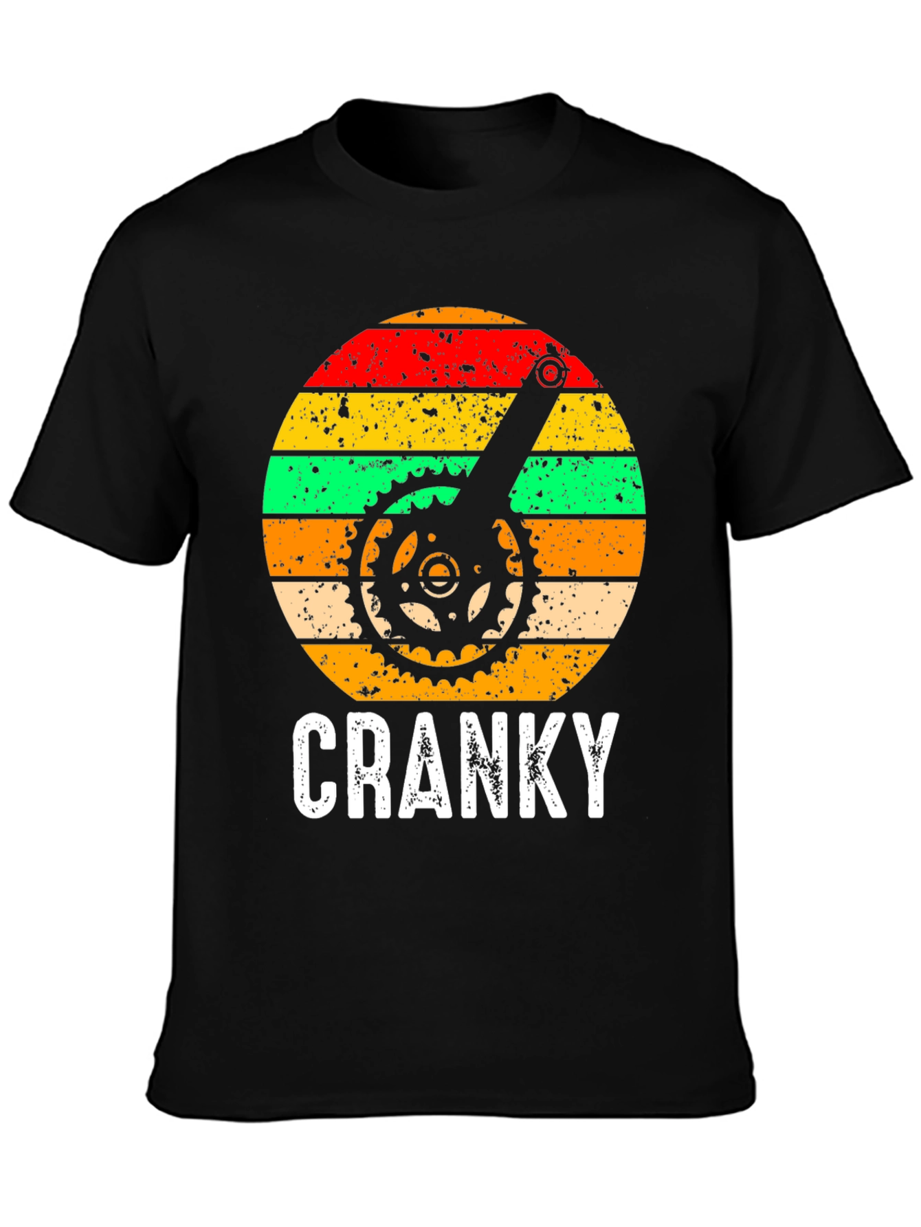Cranky Cyclist Graphic Tee - Black
