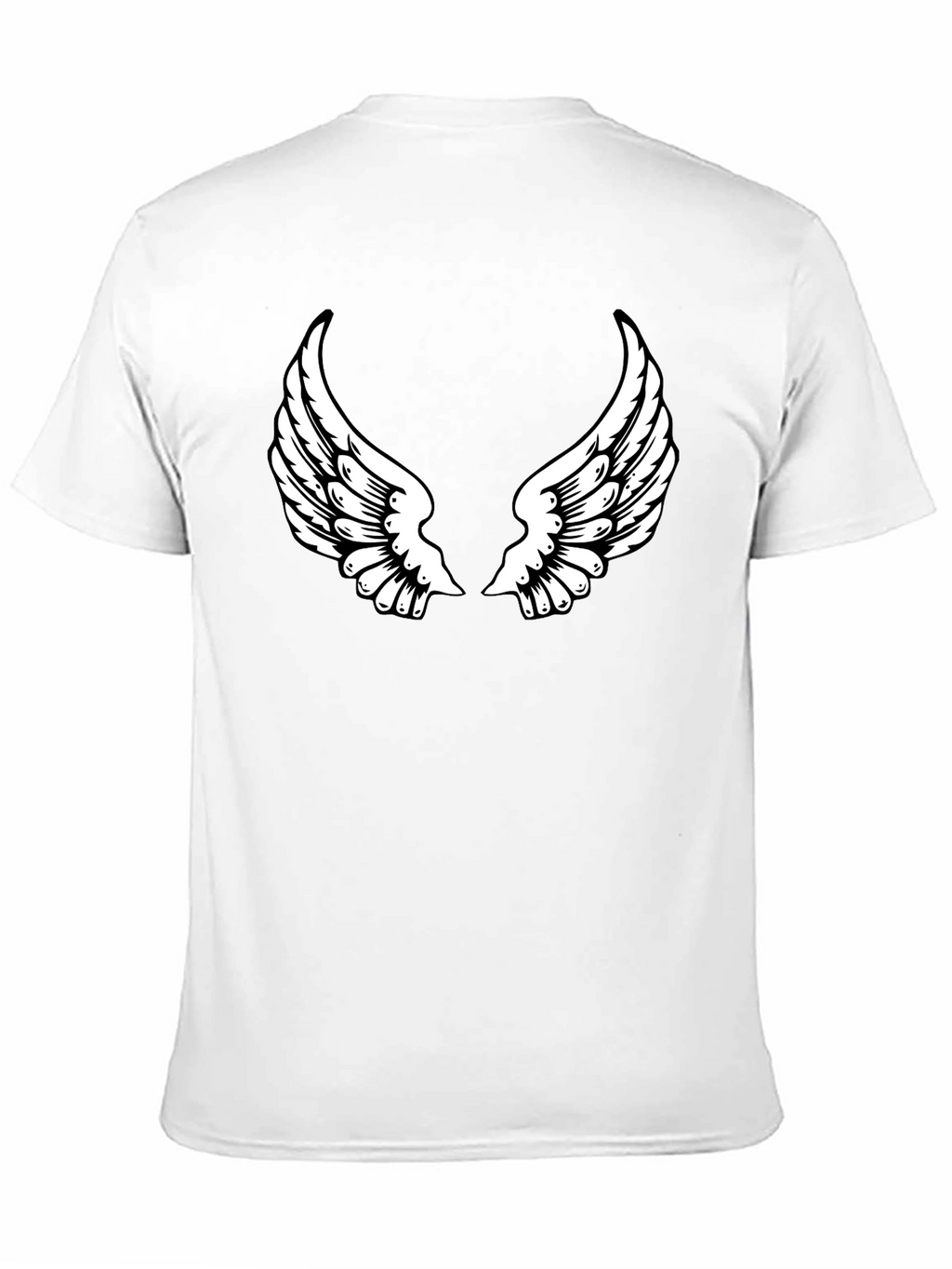 Black Angel Wing Graphic Tee