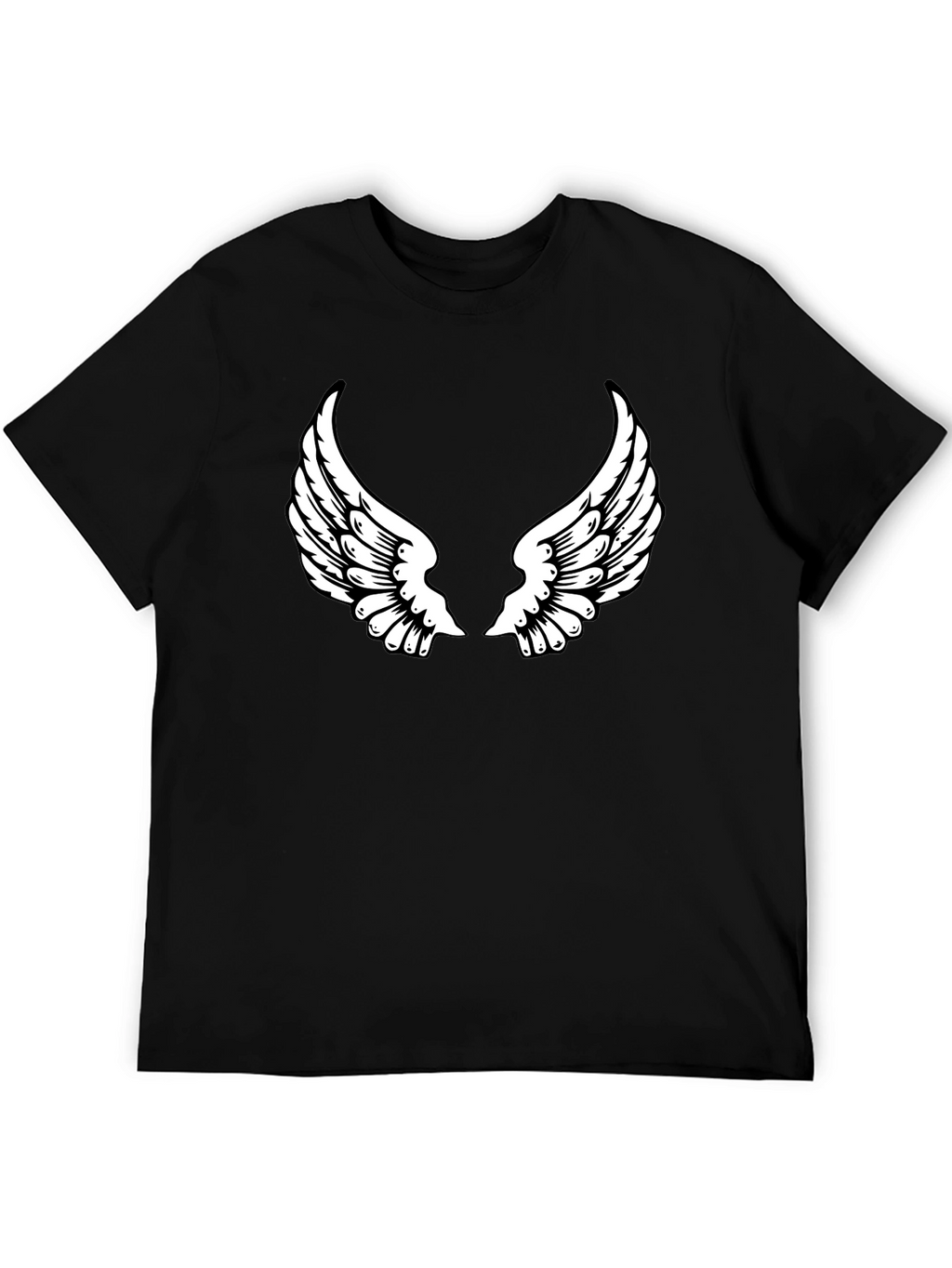 Black Angel Wing Graphic Tee