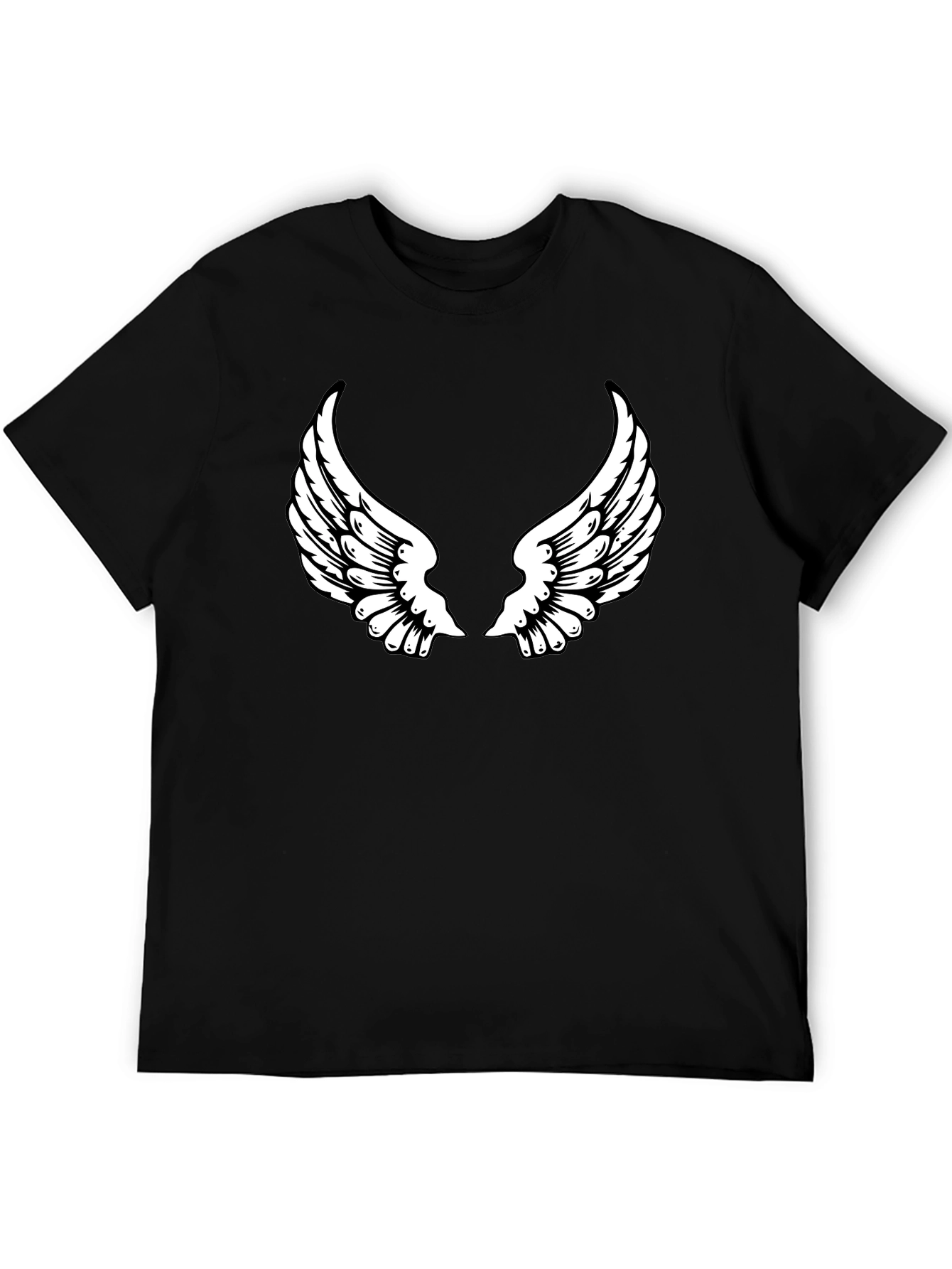 Black Angel Wing Graphic Tee