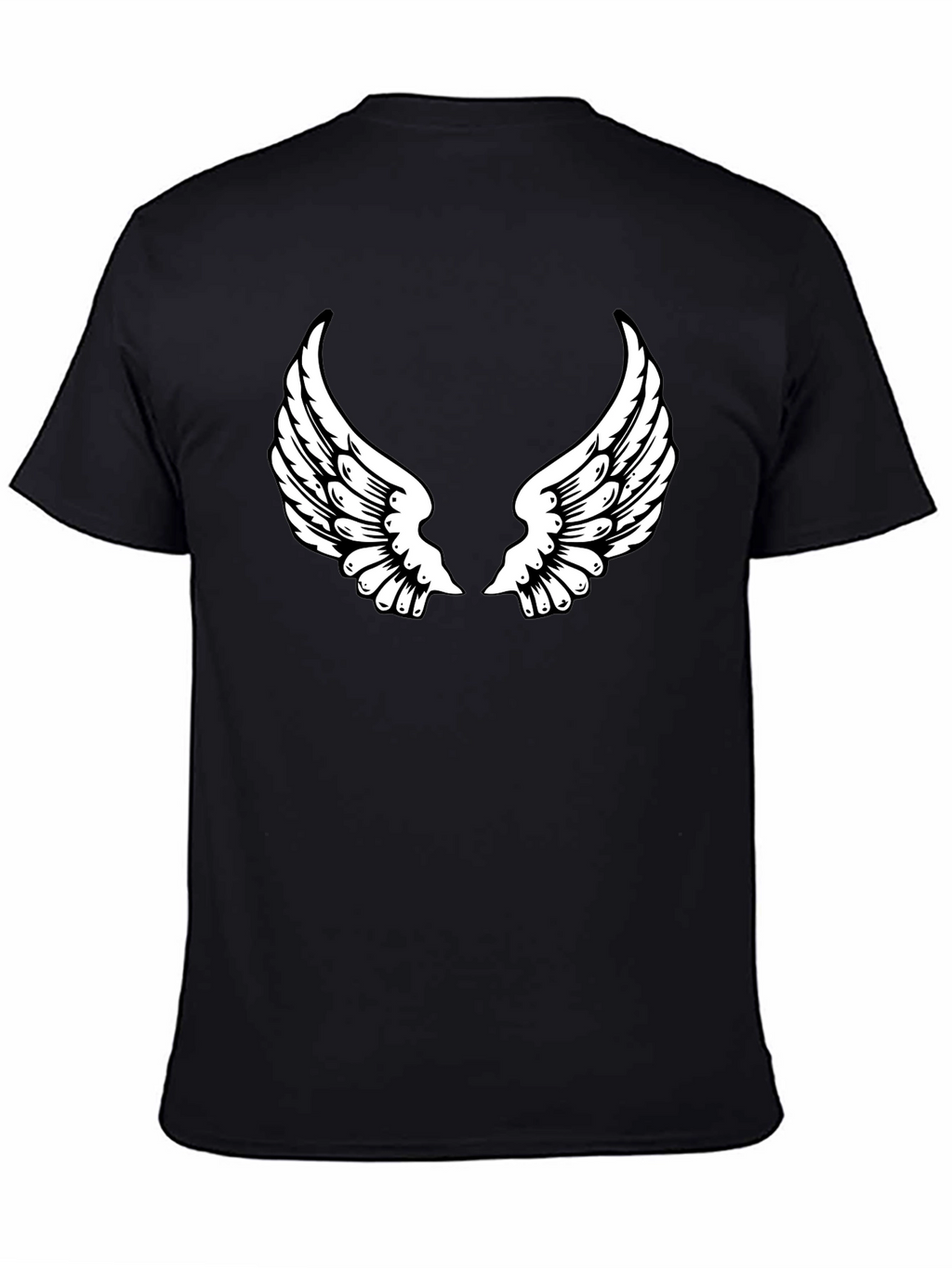 Black Angel Wing Graphic Tee