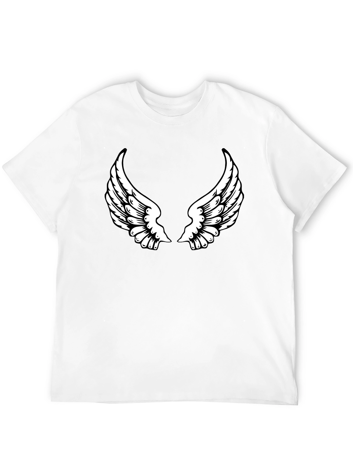 Black Angel Wing Graphic Tee