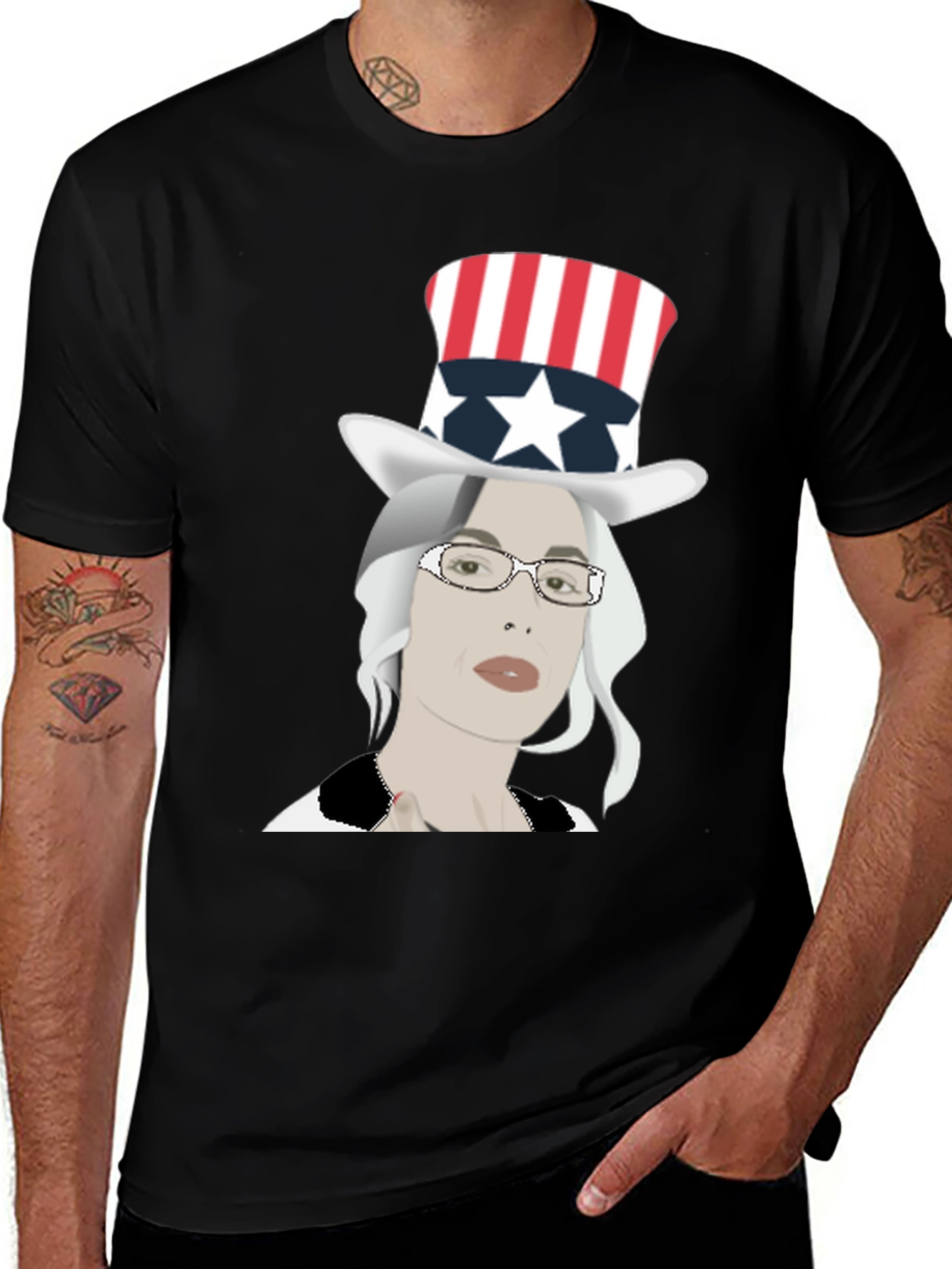 Patriotic Woman Graphic Tee