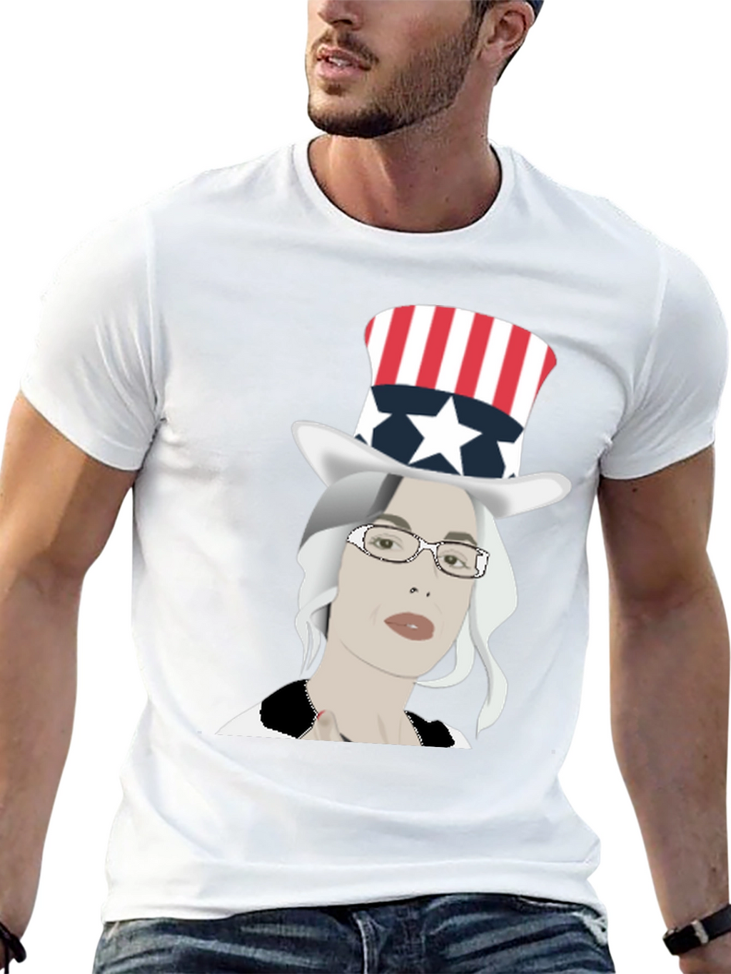 Patriotic Woman Graphic Tee