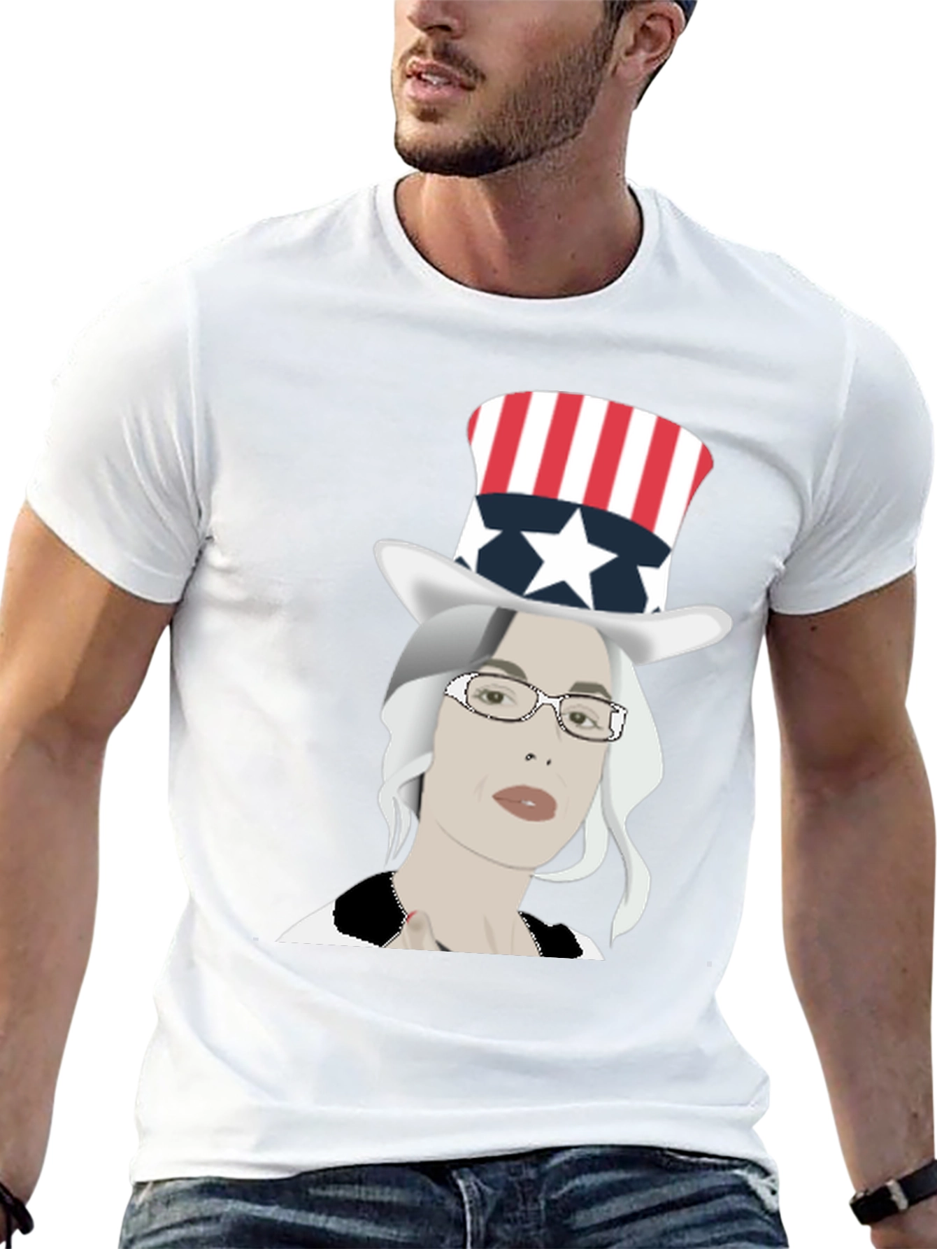 Patriotic Woman Graphic Tee