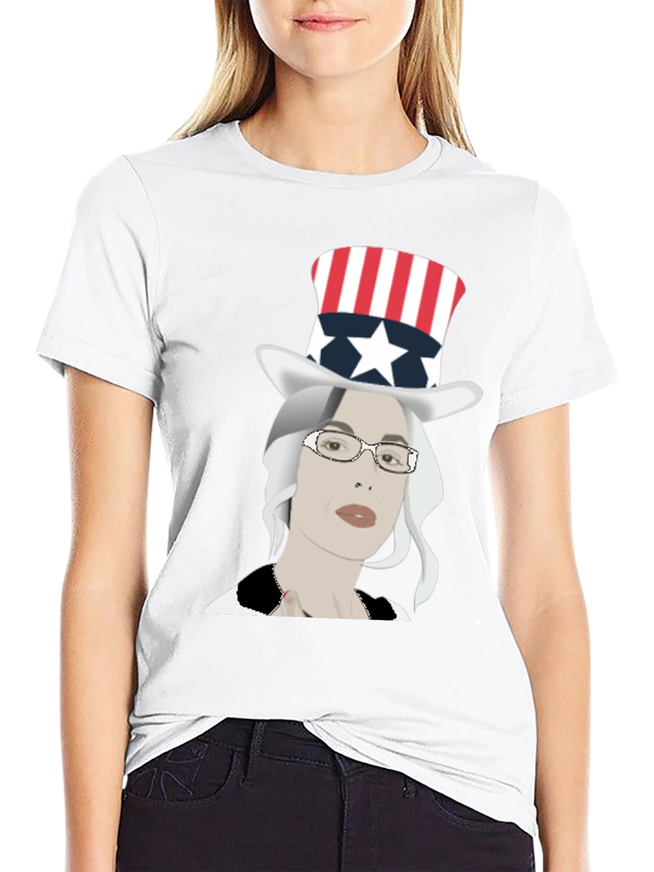 Patriotic Woman Graphic Tee