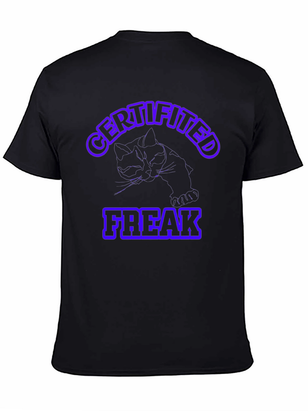 Certified Freak T-Shirt - Quirky Cat Design