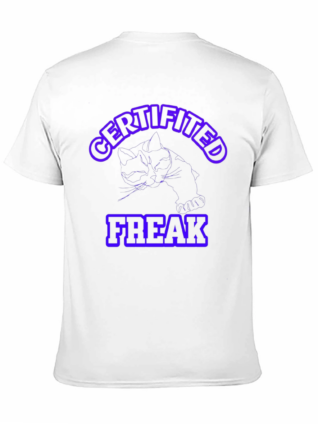 Certified Freak T-Shirt - Quirky Cat Design