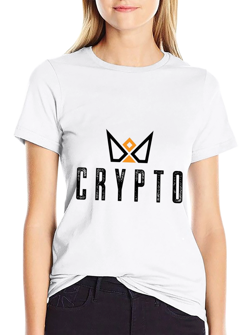 Crypto Crown Graphic T-Shirt - Black