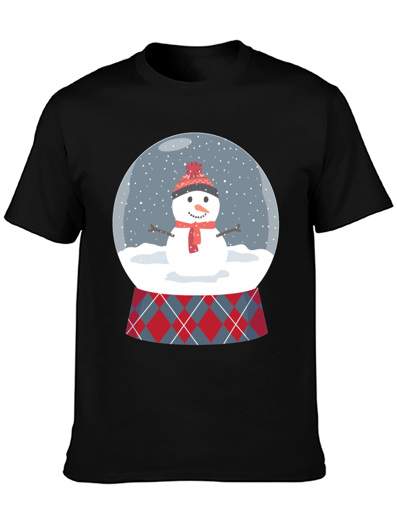 Snowman Snow Globe Graphic Tee