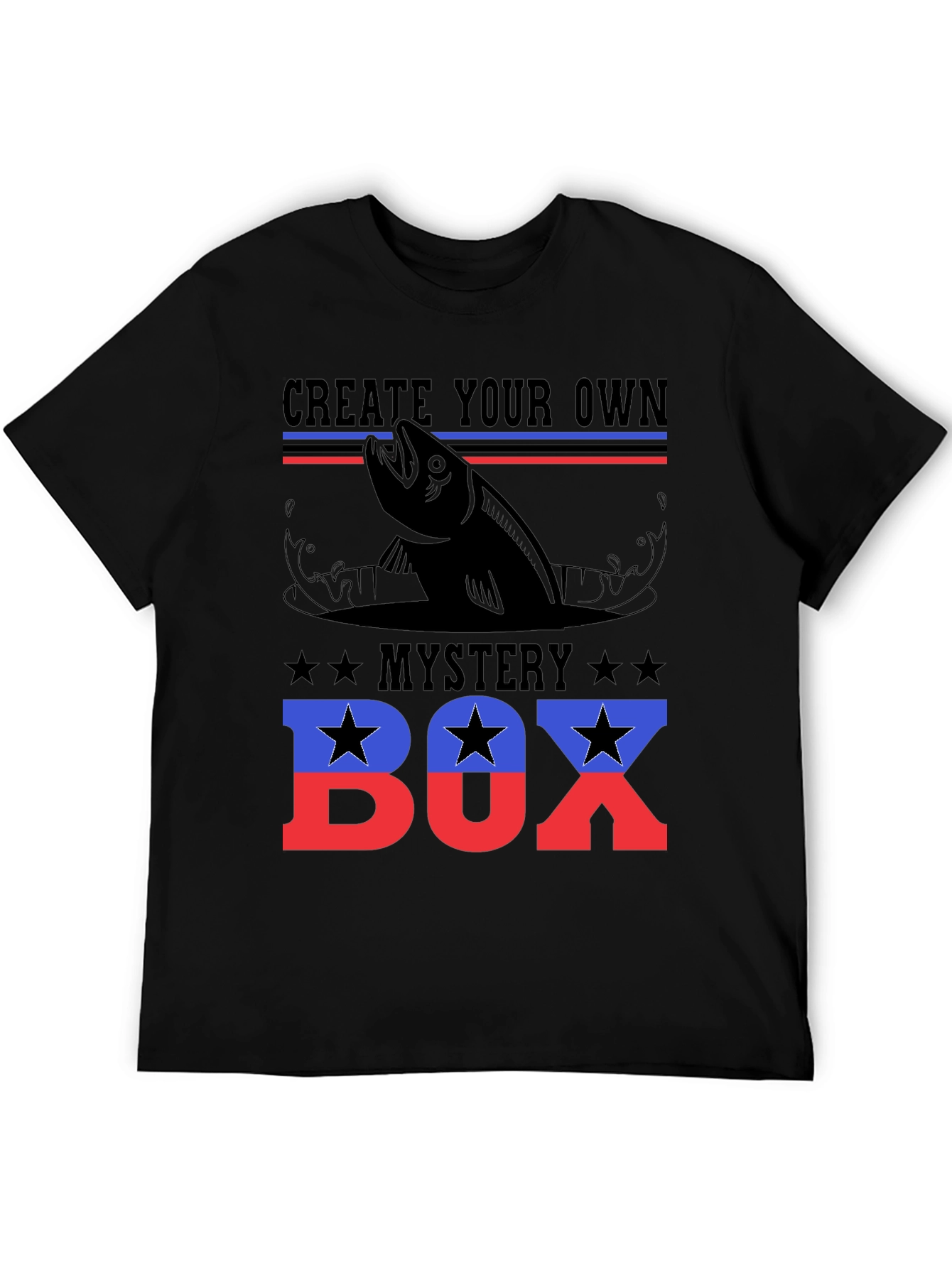 Create Your Own Mystery Box Fishing T-Shirt