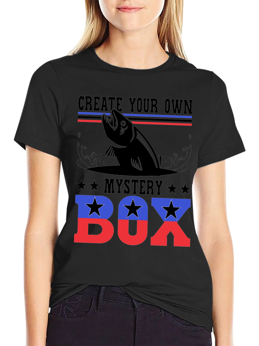 Create Your Own Mystery Box Fishing T-Shirt