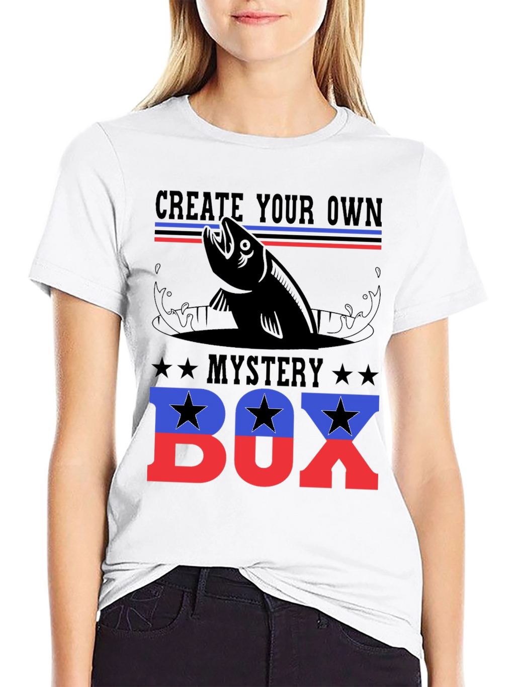 Create Your Own Mystery Box Fishing T-Shirt