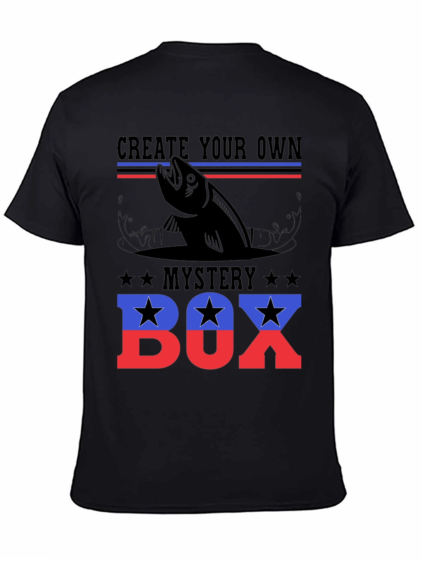 Create Your Own Mystery Box Fishing T-Shirt