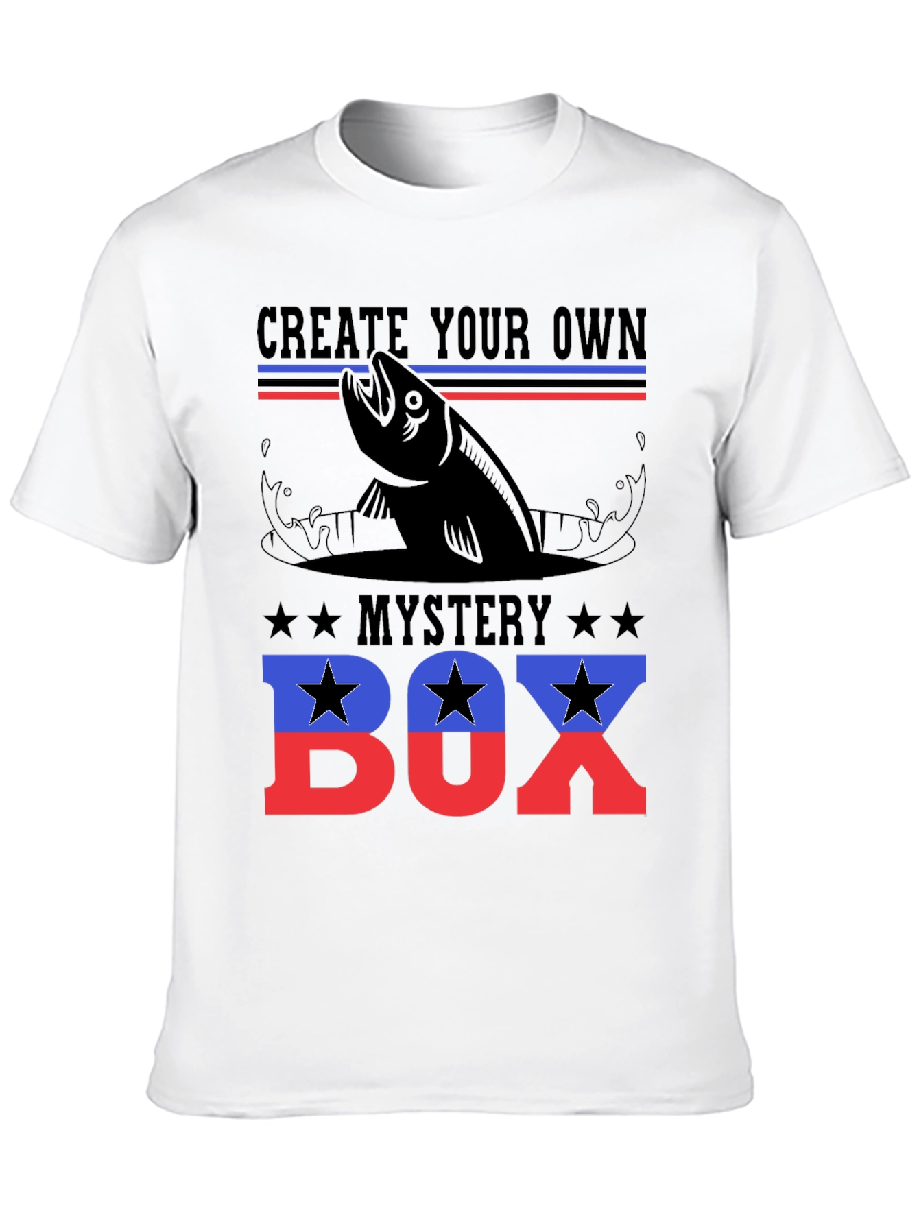 Create Your Own Mystery Box Fishing T-Shirt