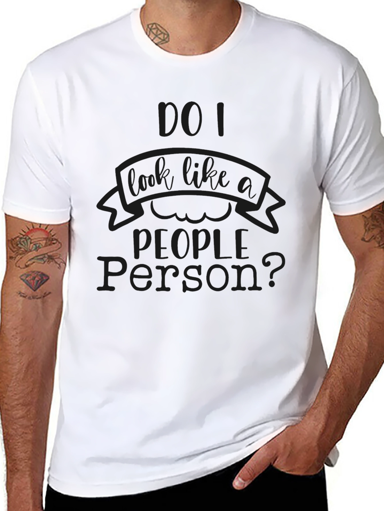 Funny Do I Look Like a People Person? T-Shirt
