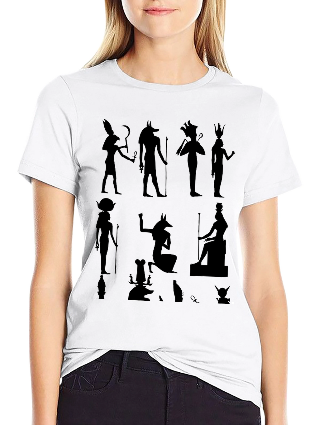 Egyptian God Graphic Tee - Black