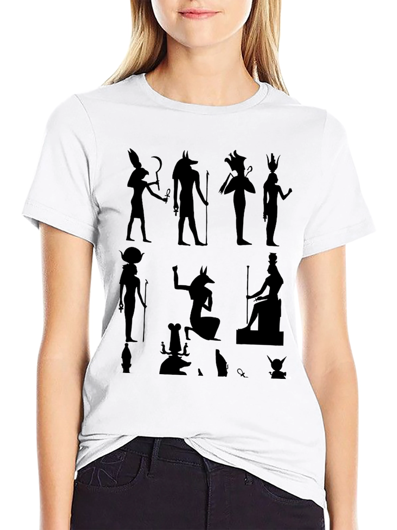 Egyptian God Graphic Tee - Black