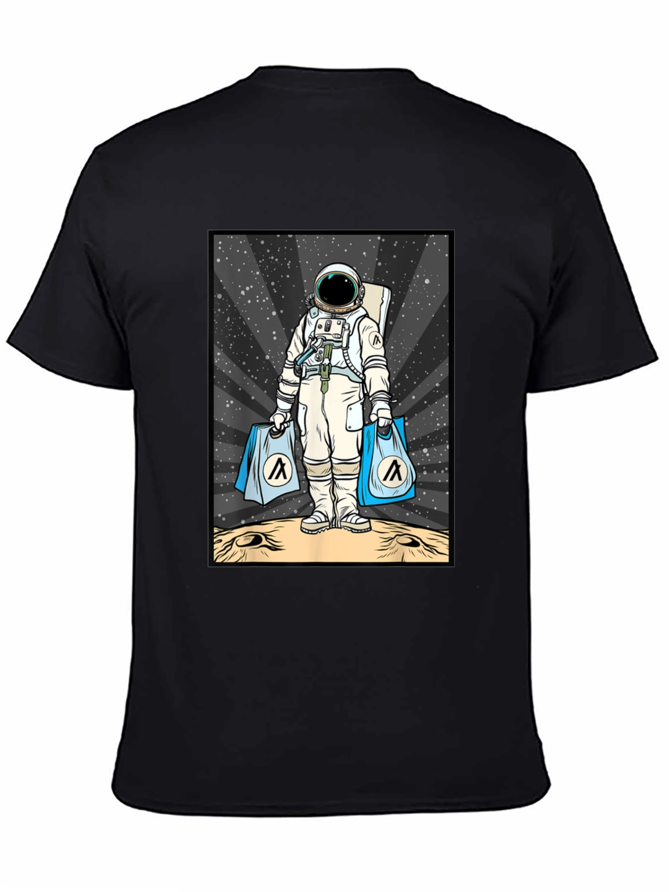 Astronaut Shopping on the Moon T-Shirt