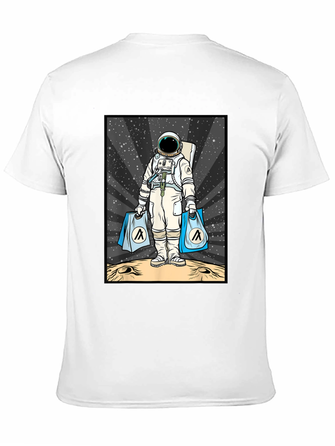 Astronaut Shopping on the Moon T-Shirt