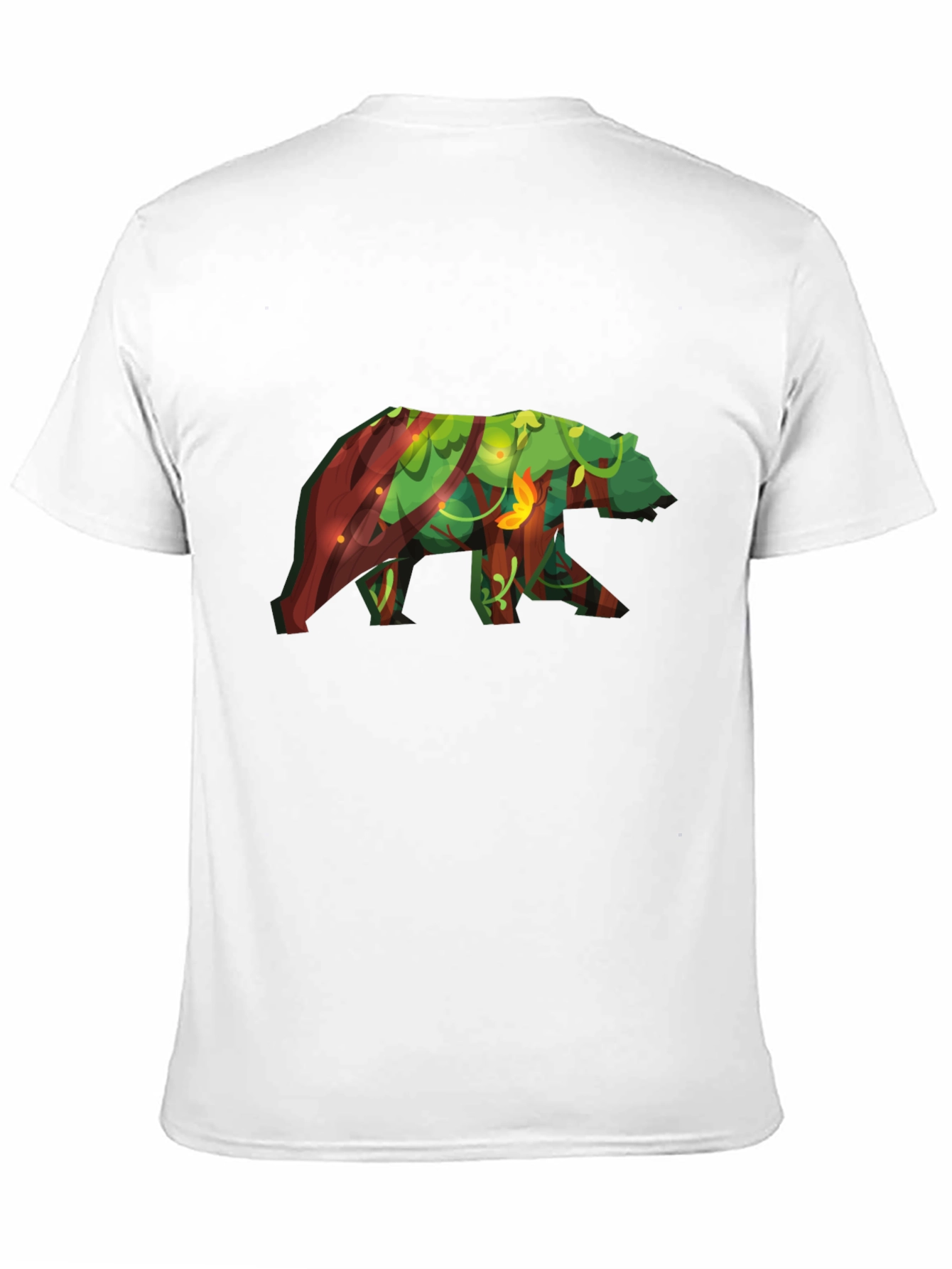 Bear Forest T-Shirt - Nature Inspired Graphic Tee