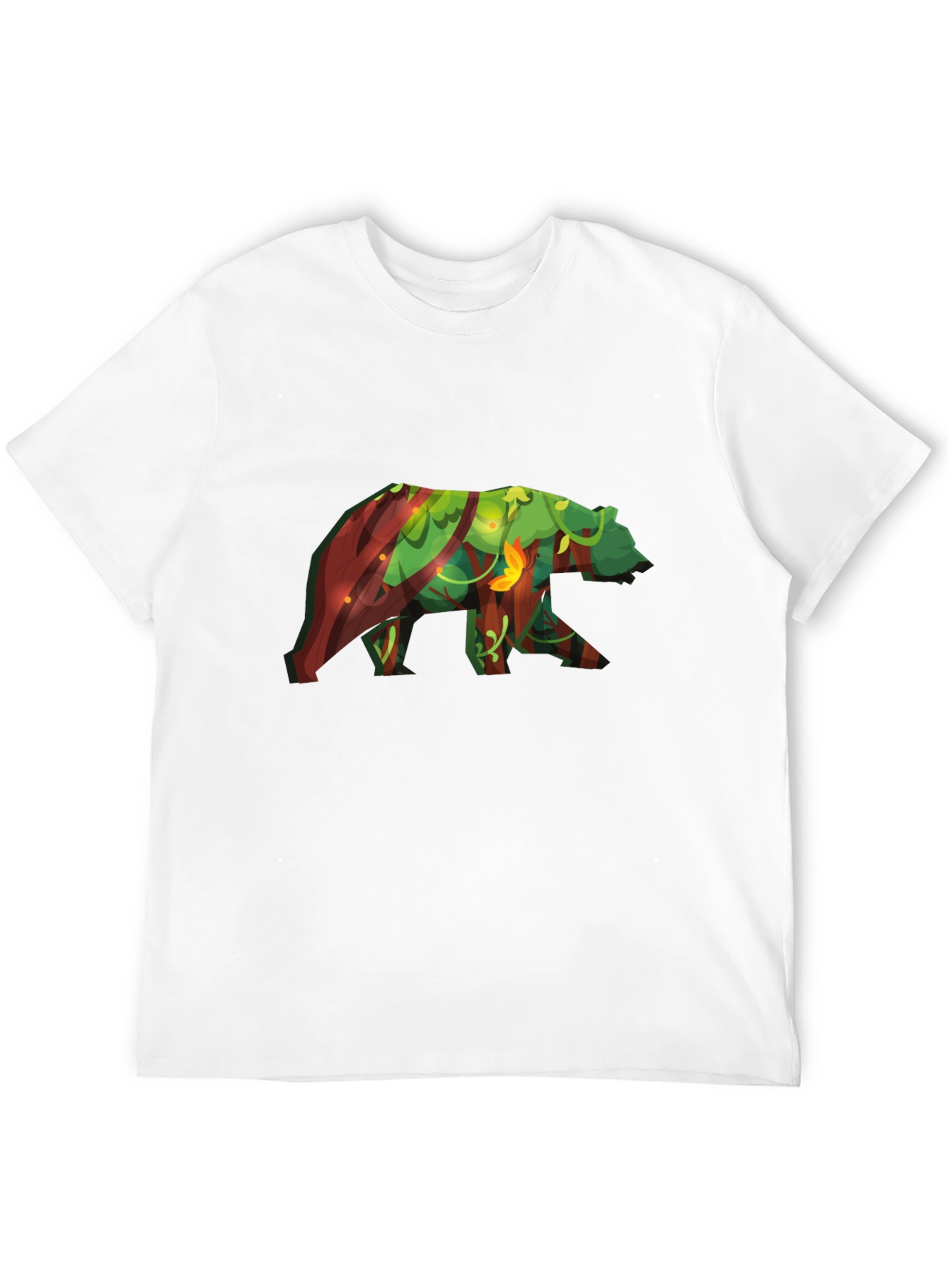 Bear Forest T-Shirt - Nature Inspired Graphic Tee