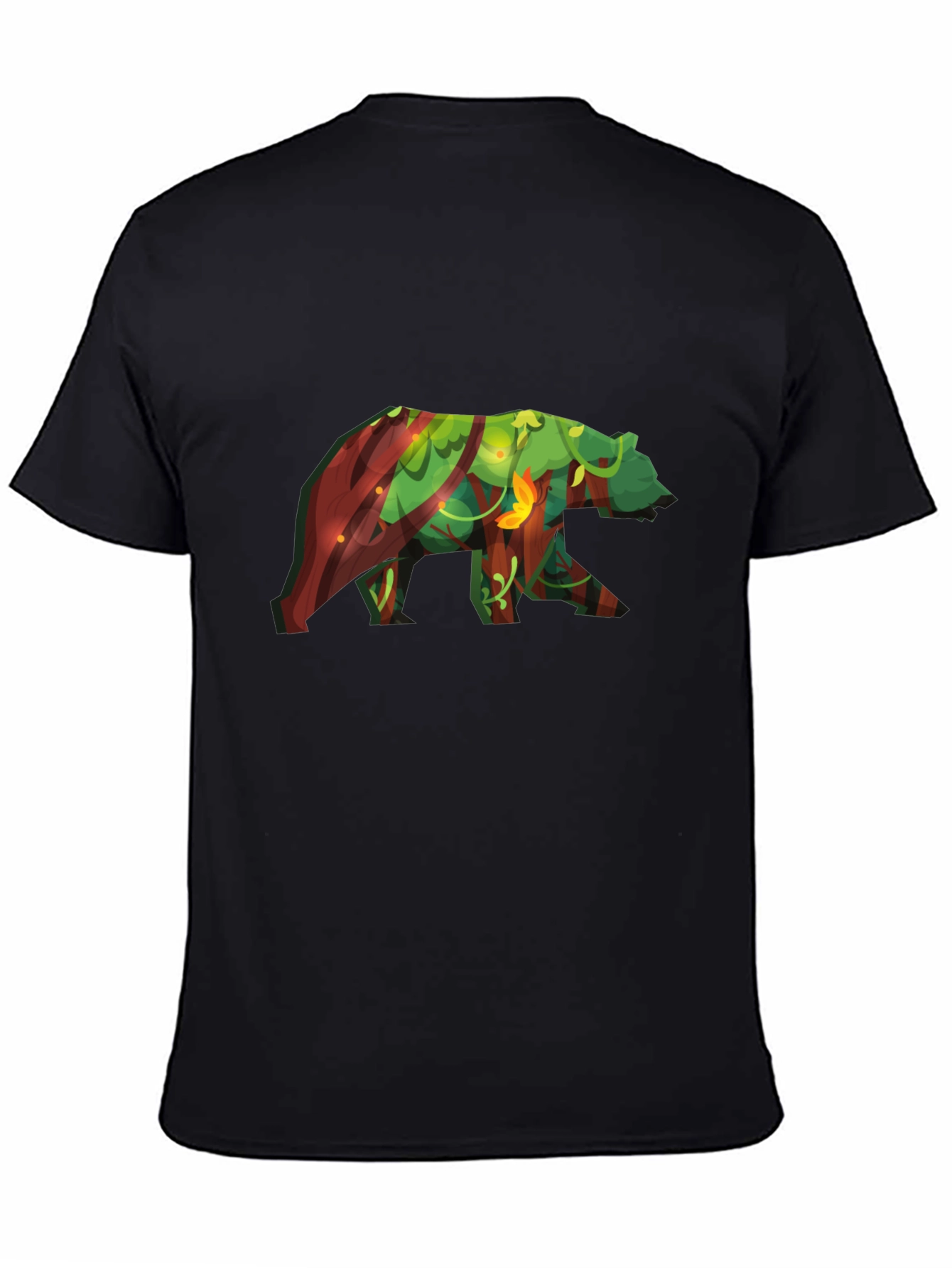 Bear Forest T-Shirt - Nature Inspired Graphic Tee