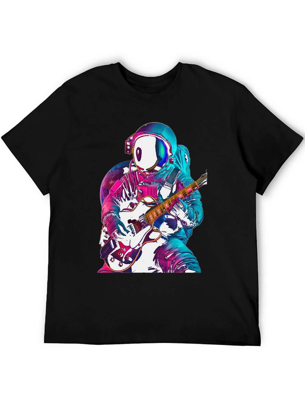 Astronaut Guitarist Graphic Tee - Space Rock!