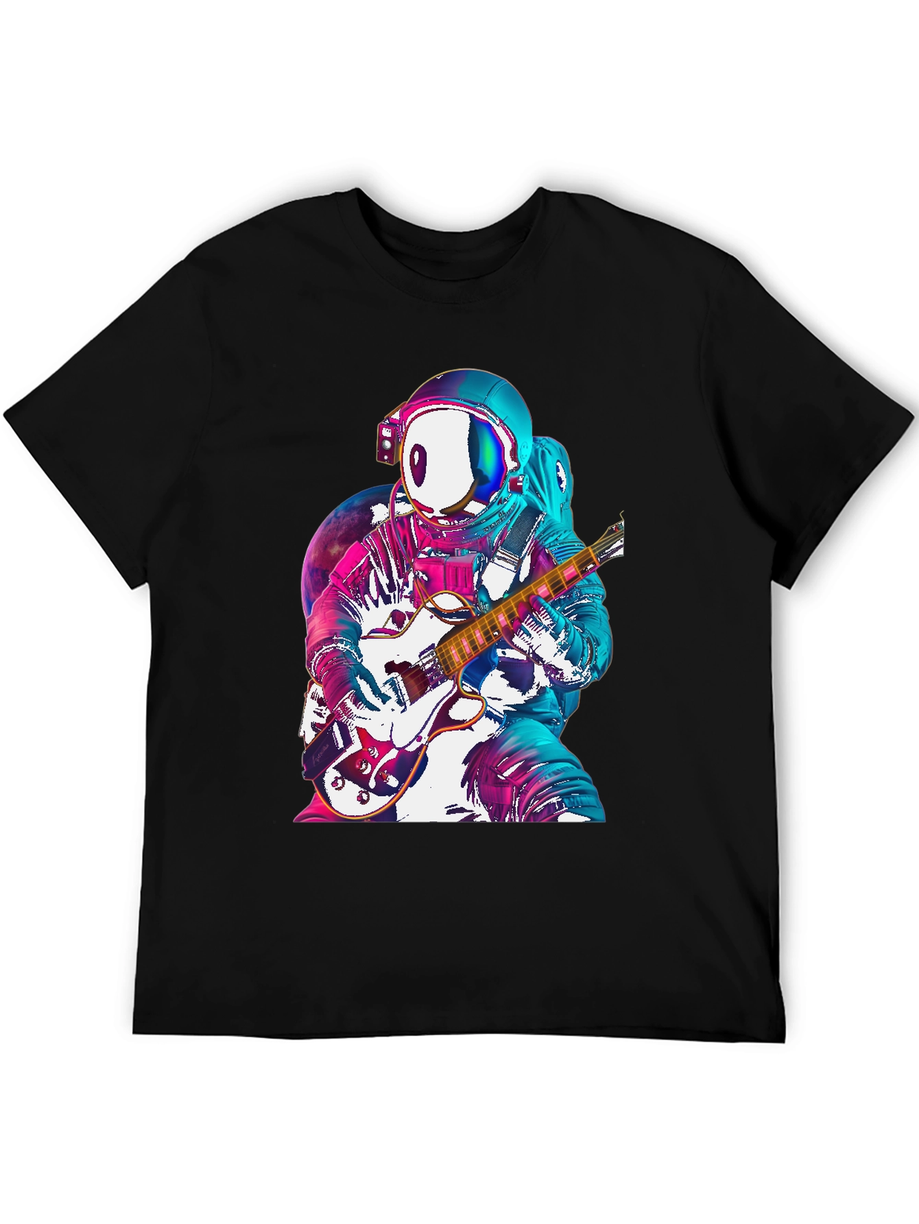 Astronaut Guitarist Graphic Tee - Space Rock!