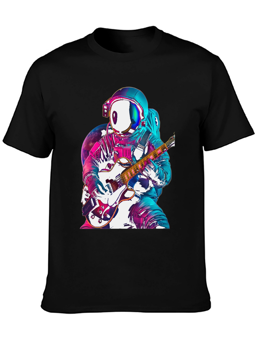 Astronaut Guitarist Graphic Tee - Space Rock!