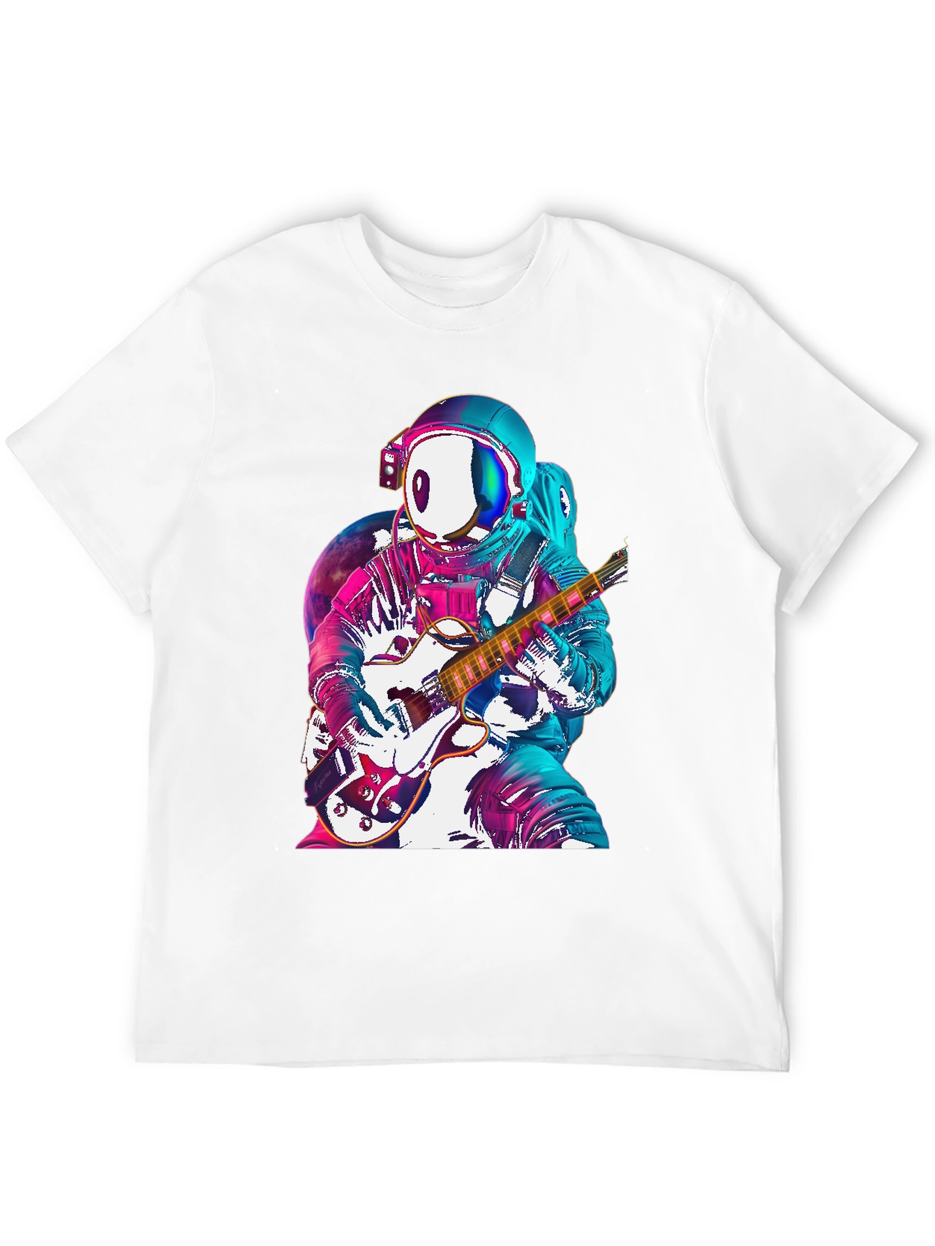 Astronaut Guitarist Graphic Tee - Space Rock!