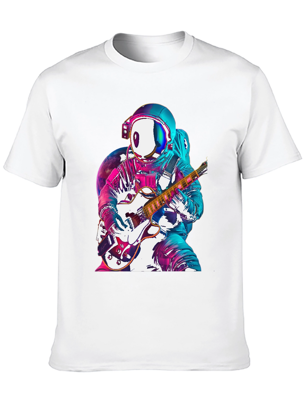 Astronaut Guitarist Graphic Tee - Space Rock!