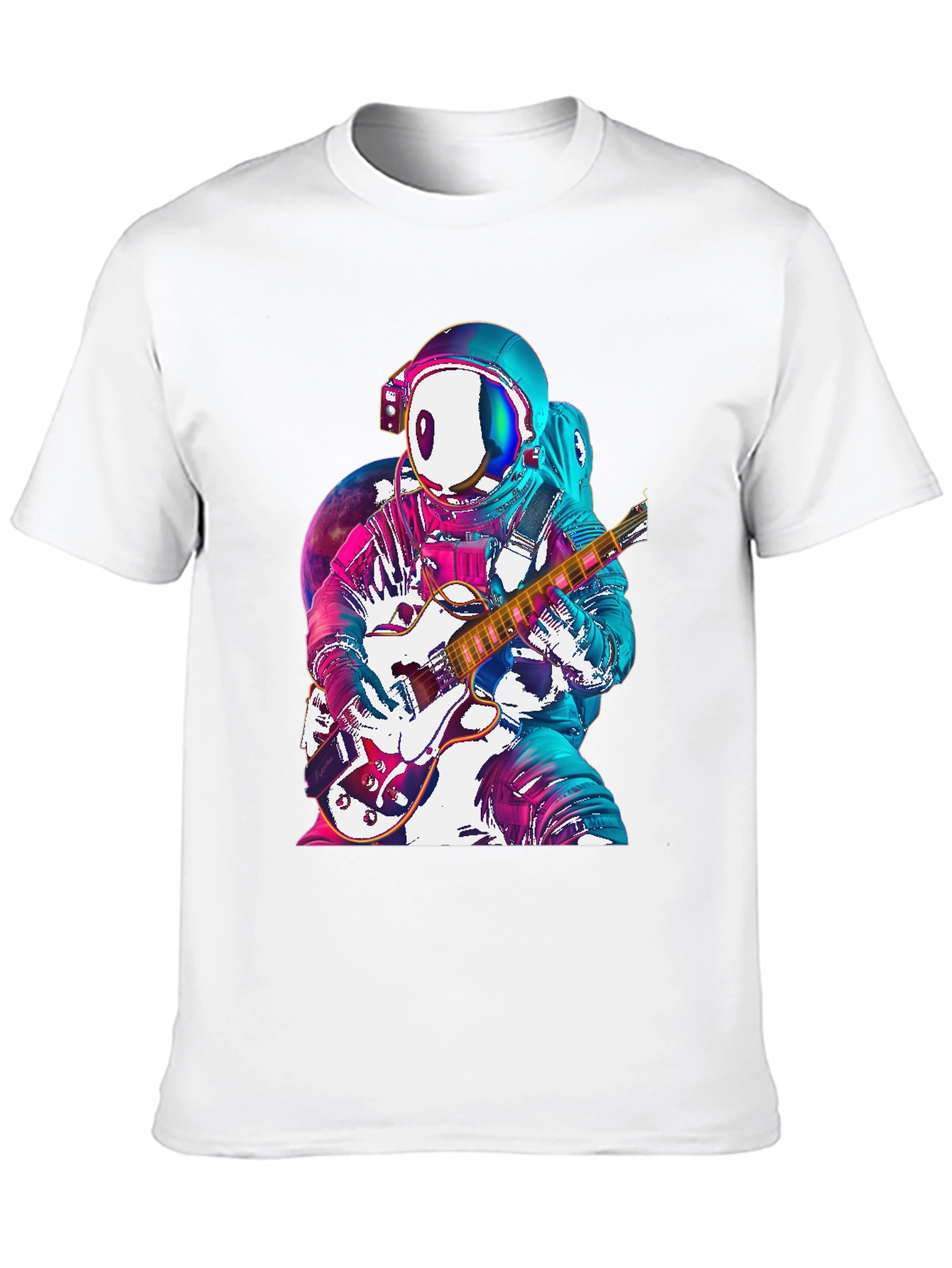 Astronaut Guitarist Graphic Tee - Space Rock!