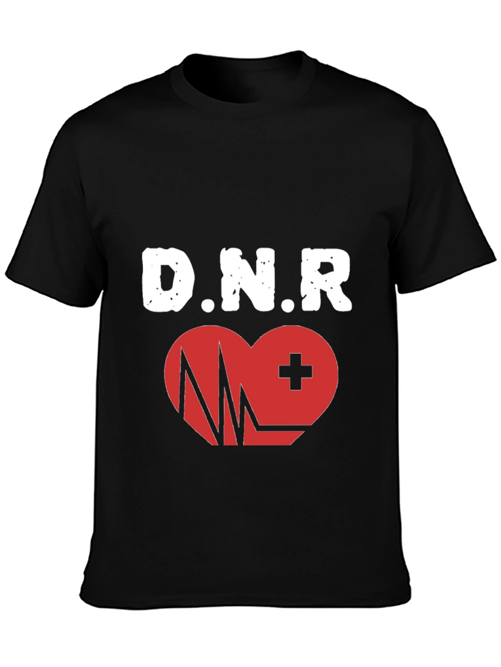 DNR Heartbeat Graphic T-Shirt - Black