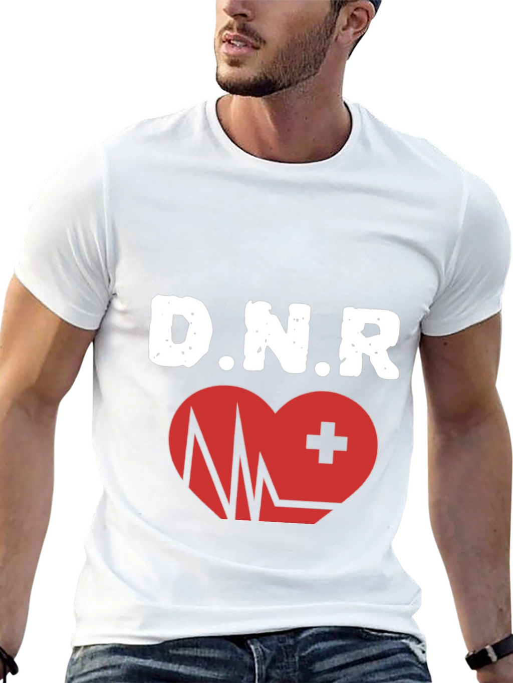 DNR Heartbeat Graphic T-Shirt - Black