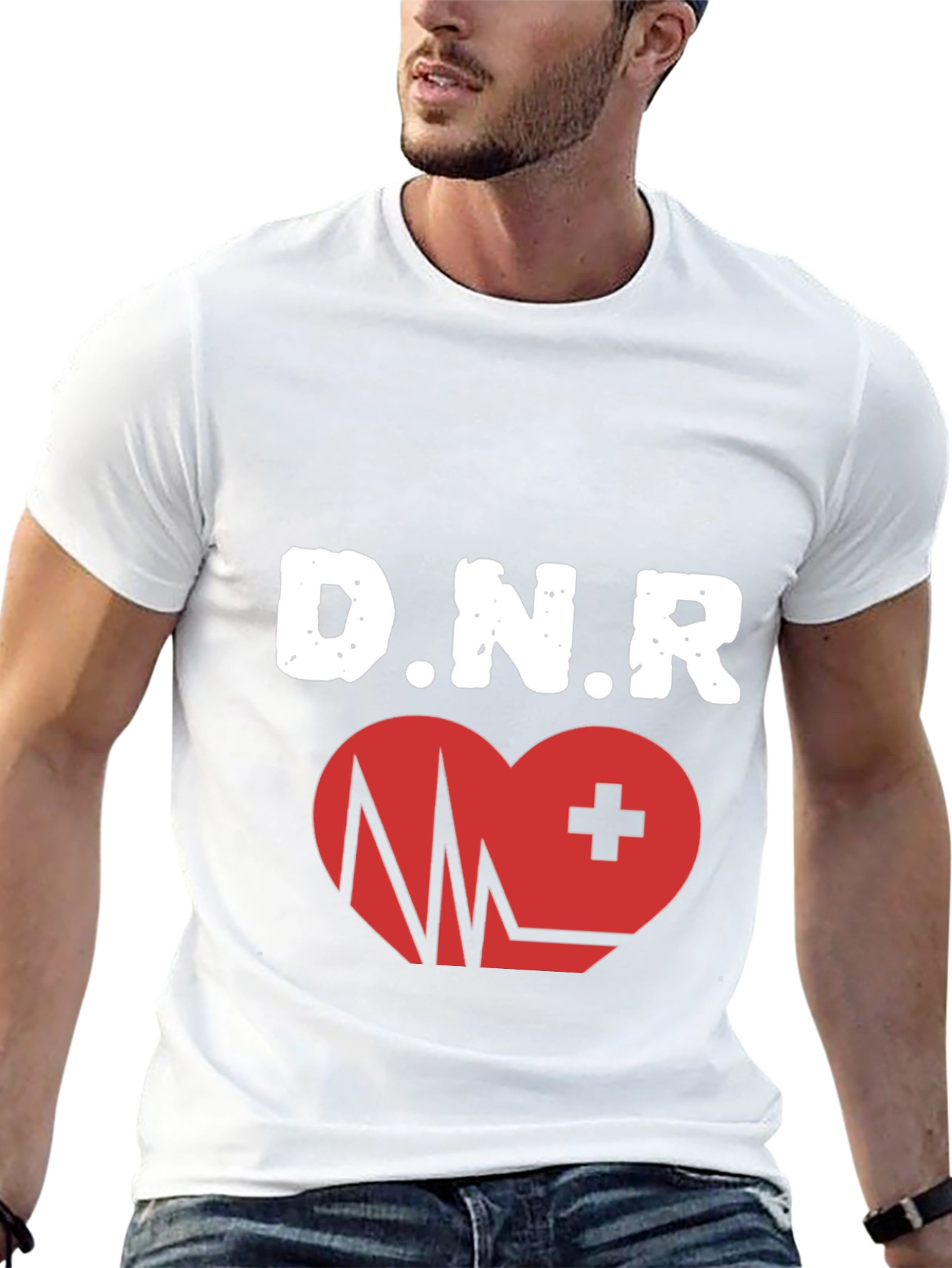 DNR Heartbeat Graphic T-Shirt - Black
