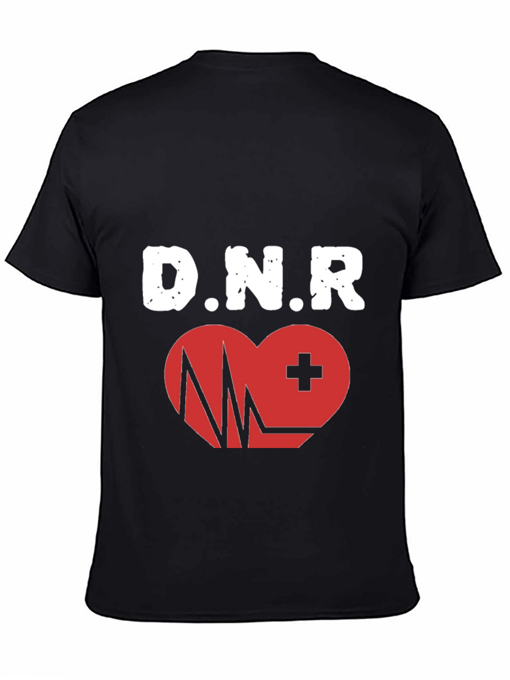 DNR Heartbeat Graphic T-Shirt - Black