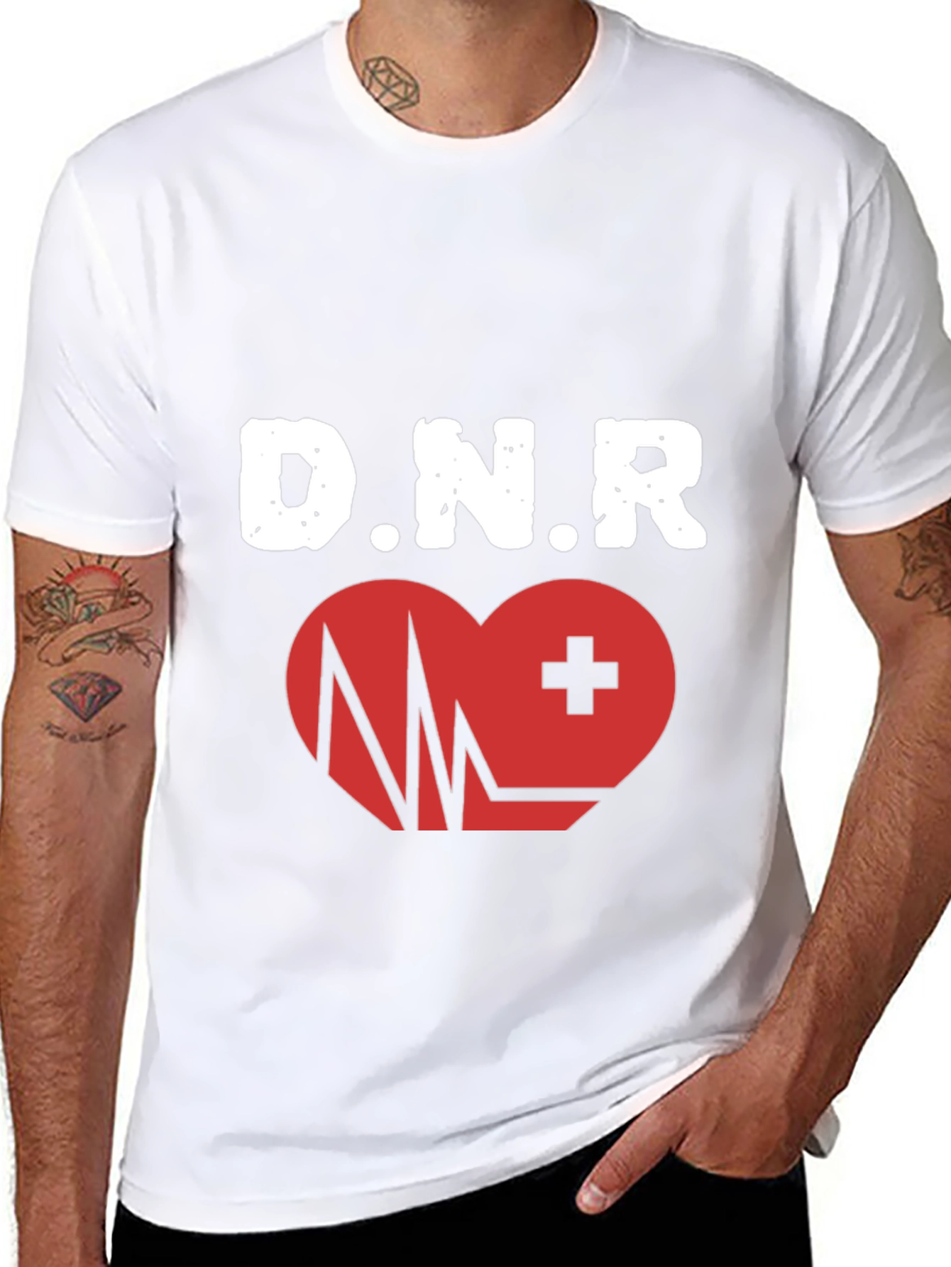 DNR Heartbeat Graphic T-Shirt - Black