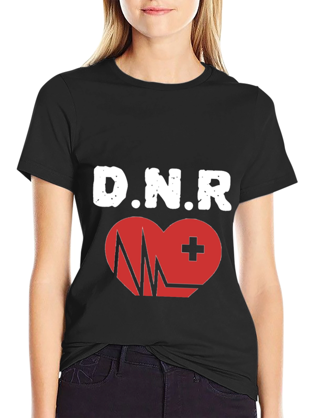 DNR Heartbeat Graphic T-Shirt - Black