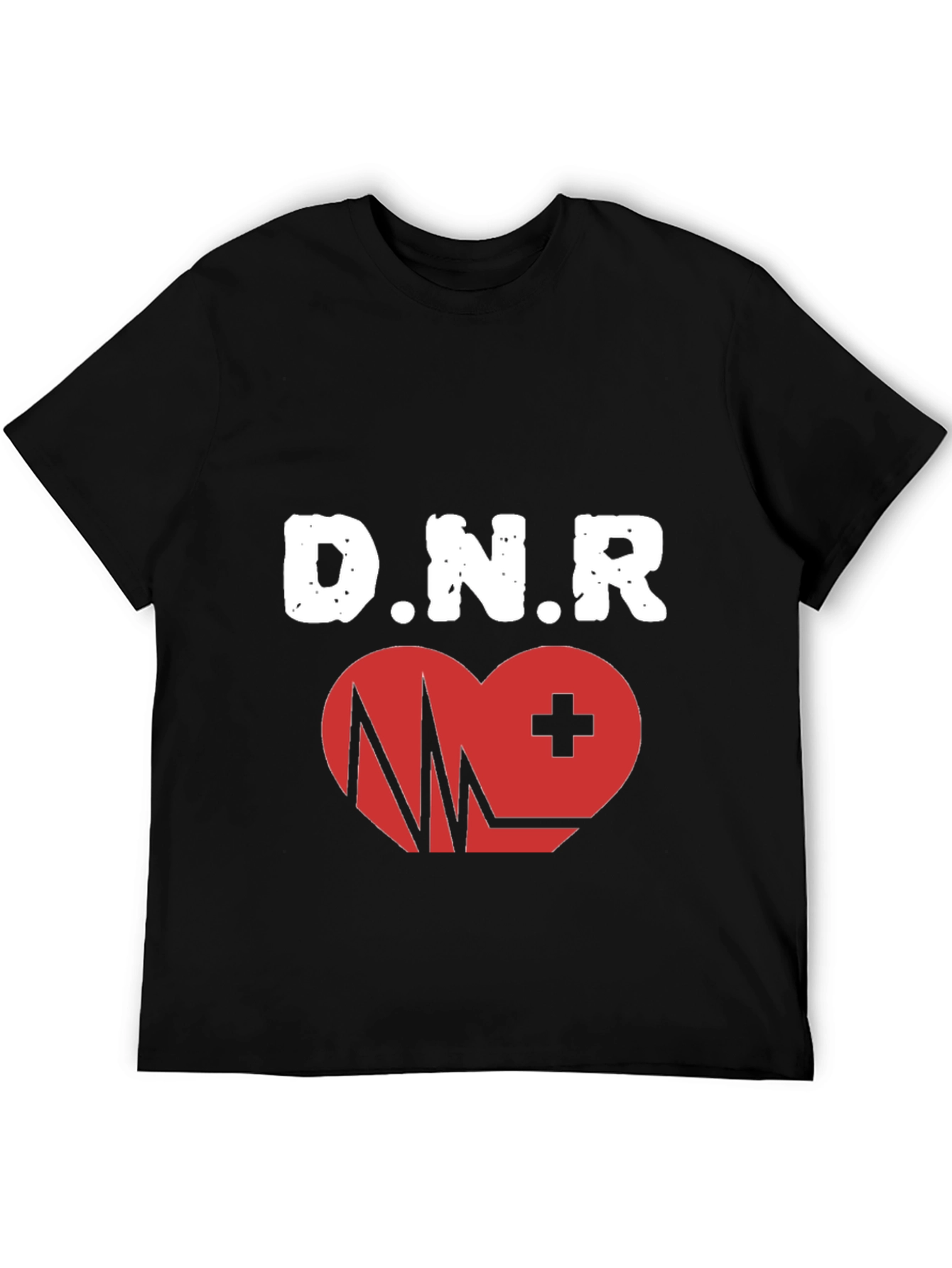 DNR Heartbeat Graphic T-Shirt - Black