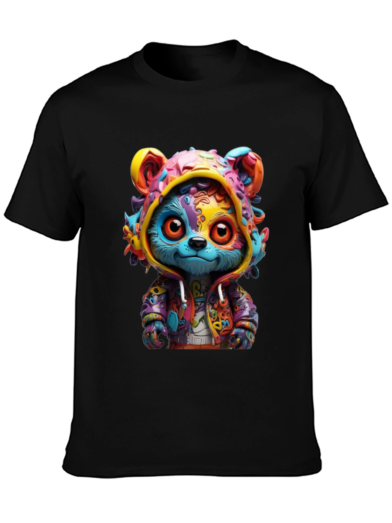 Colorful Cartoon Bear T-Shirt